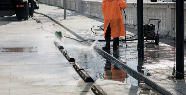 Parking Lot Pressure Washing in Saint Augustine